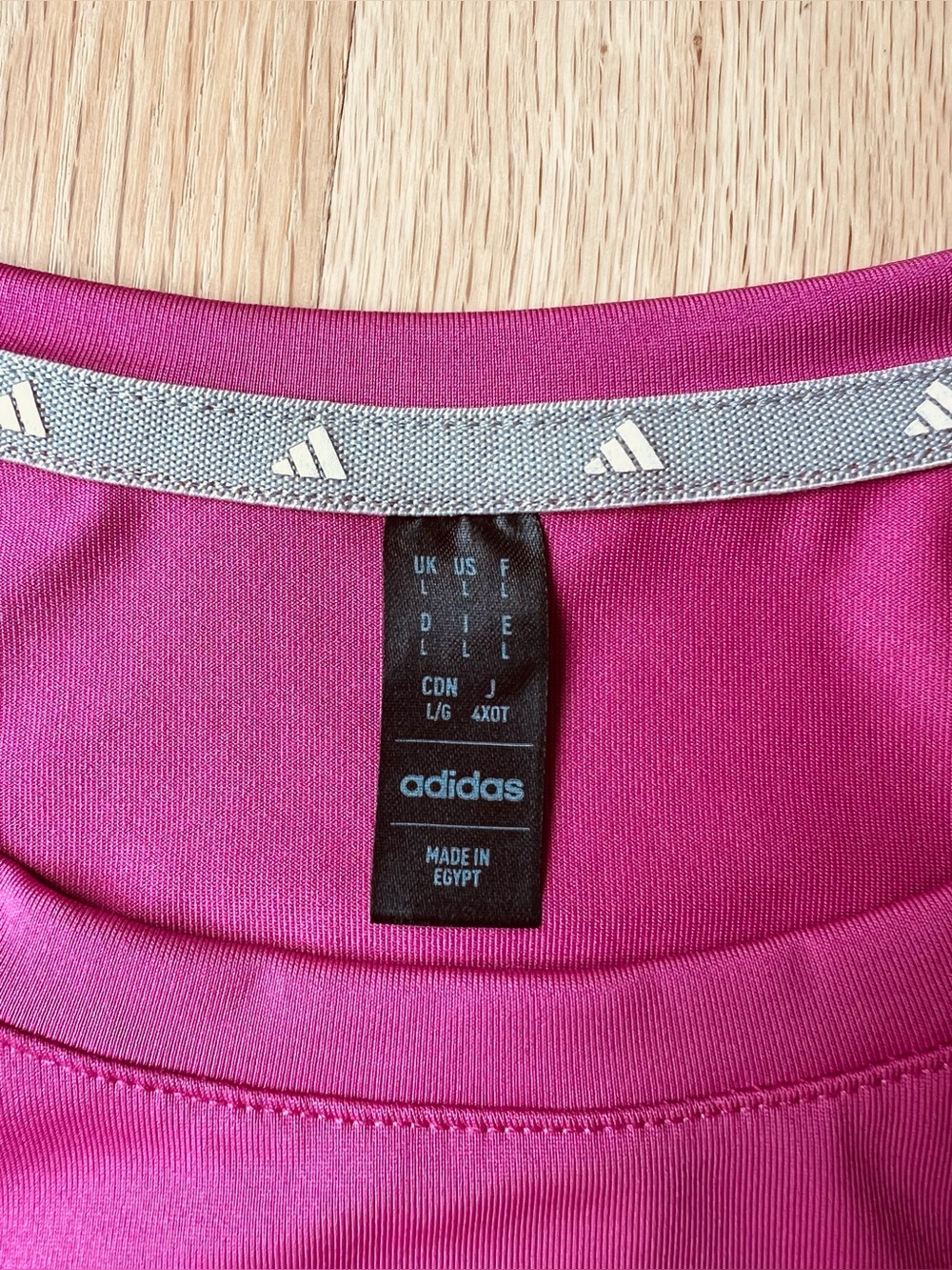 Adidas Womens Large Pink Performance Athletic Workout Running Short Sleeve Shirt - Picture 4 of 12